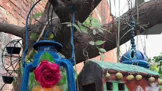 DIY Garden Hanging Light/ Recycle Old Lantern