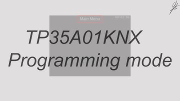 [KNX] TP35A01KNX - Programming mode [Eelectron]