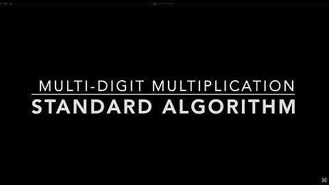 Standard Algorithm