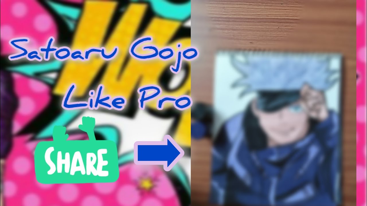 HOW TO DRAW AND COLOUR GOJO SATORU Step BY STEP II Gojo Satoru Drawing ...