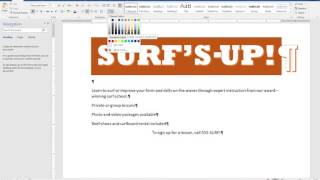 2016 Word INF 1030  Project 1
