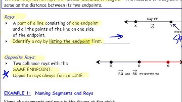 August27 1.1-1.2 Segment, Rays, and Measuring Segments Part 1
