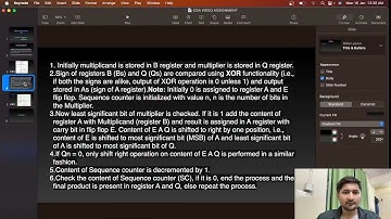 COA VIDEO ASSIGNMENT - ROBERTSON METHOD (multiplication algorithm).