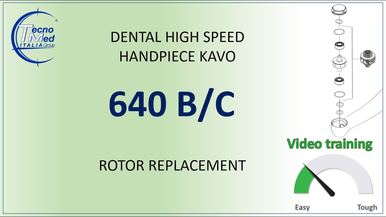 Sostituire facilmente il rotore della turbina odontoiatrica Kavo 640B.