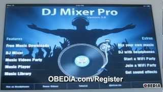 Apple iPad Tutorial: DJMixer Pro app screenshot 2