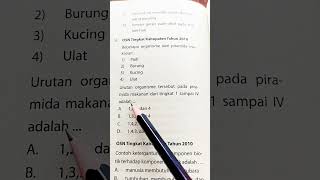 SOAL OSN BIOLOGI IPA