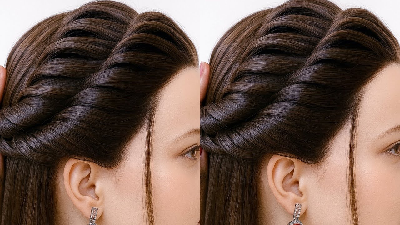 Latest Easy Hairstyle - Wedding hairstyle | Beautiful Open hairstyle For Wedding Function Hairstyle