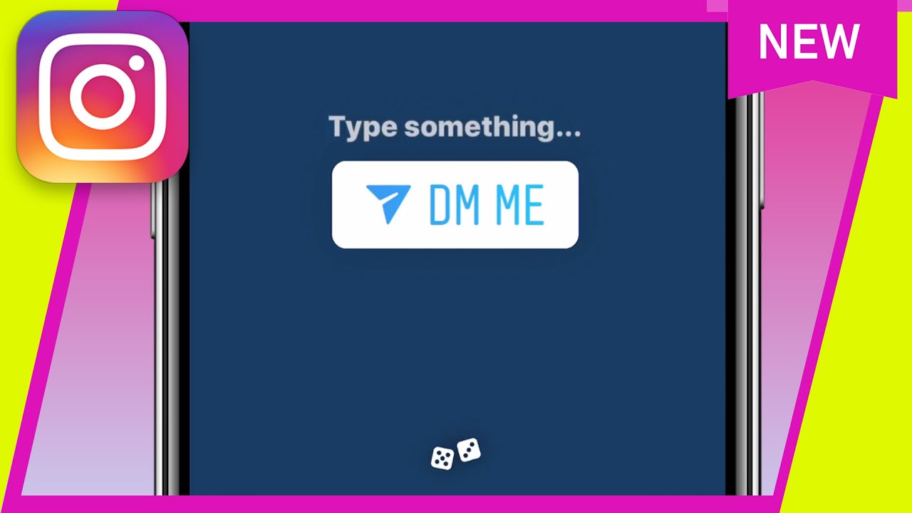 How to Use DM  Me Sticker  on Instagram  Stories New Update 