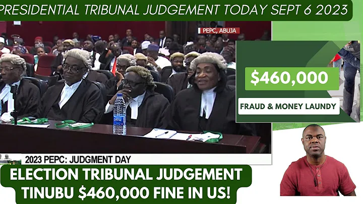 Election Tribunal Judgment on Bola Tinubu $460000 Drug Forfeiture by a US Court
