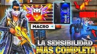 Sensibilidad Redmi Note 12 Pro 5G Free Fire 2025 | La Mejor para Dar Todo Rojo y Todo Cabeza