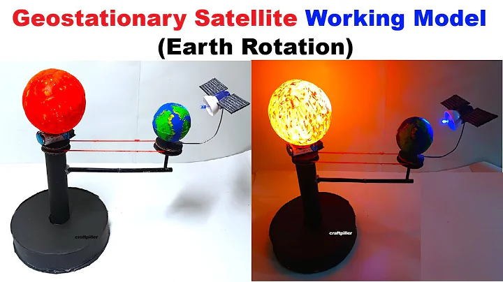 geostationary satellite working model for science project exhibition - earth rotation | craftpiller