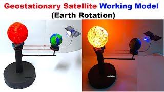 Geostationary Satellite Working Model For Science Project Exhibition - Earth Rotation Craftpiller