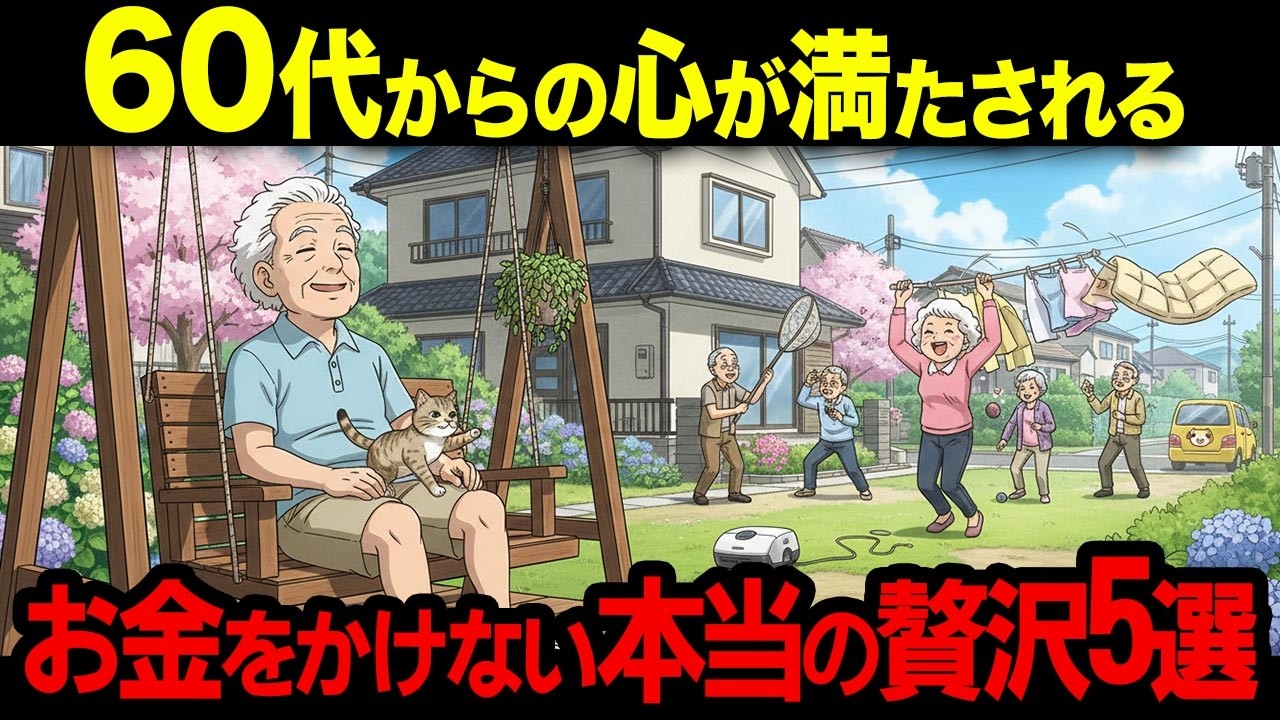 老後の本当の贅沢5選。高級旅行より効く【シニア朗読雑学】