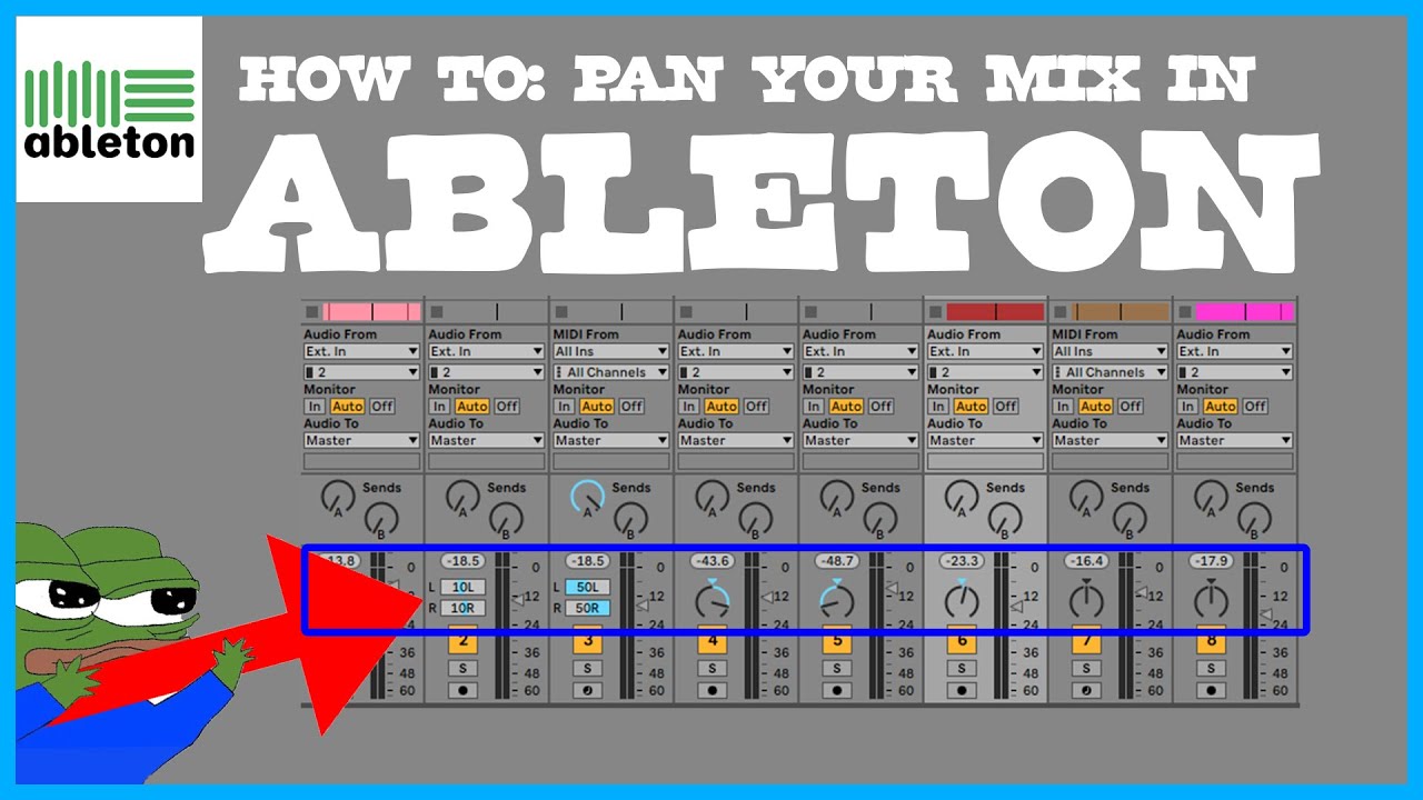 Ableton Basics How to Pan your mix in ableton to sound PROFESSIONAL