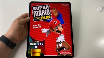 Super Mario Run  | iPad Pro 4th gen 12.9-inch - handheld gameplay