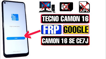 Tecno Camon 16 CE7J FRP Bypass Android 10 2023 | Tecno Camon 16 SE FRP Bypass Without PC |