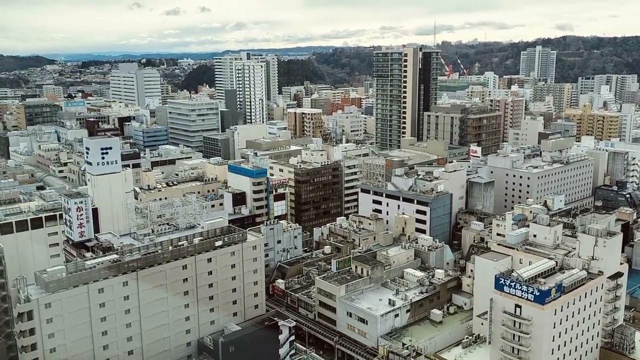 2025年1月仙台市を望む