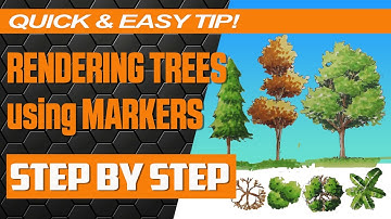 How to RENDER TREES using MARKERS