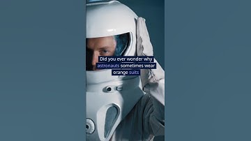 Did you know why astronauts wear orange suit instead of white #shortsfeed