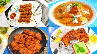 Chicken Recipes|4-Chicken Recipe|Butter chicken|Chicken Sticks|smokey Fried chicken|Tandoori Chicken