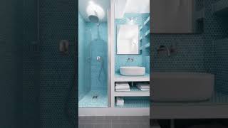 ديكور حمامات عصرية 2022🛀 باللون الازرق