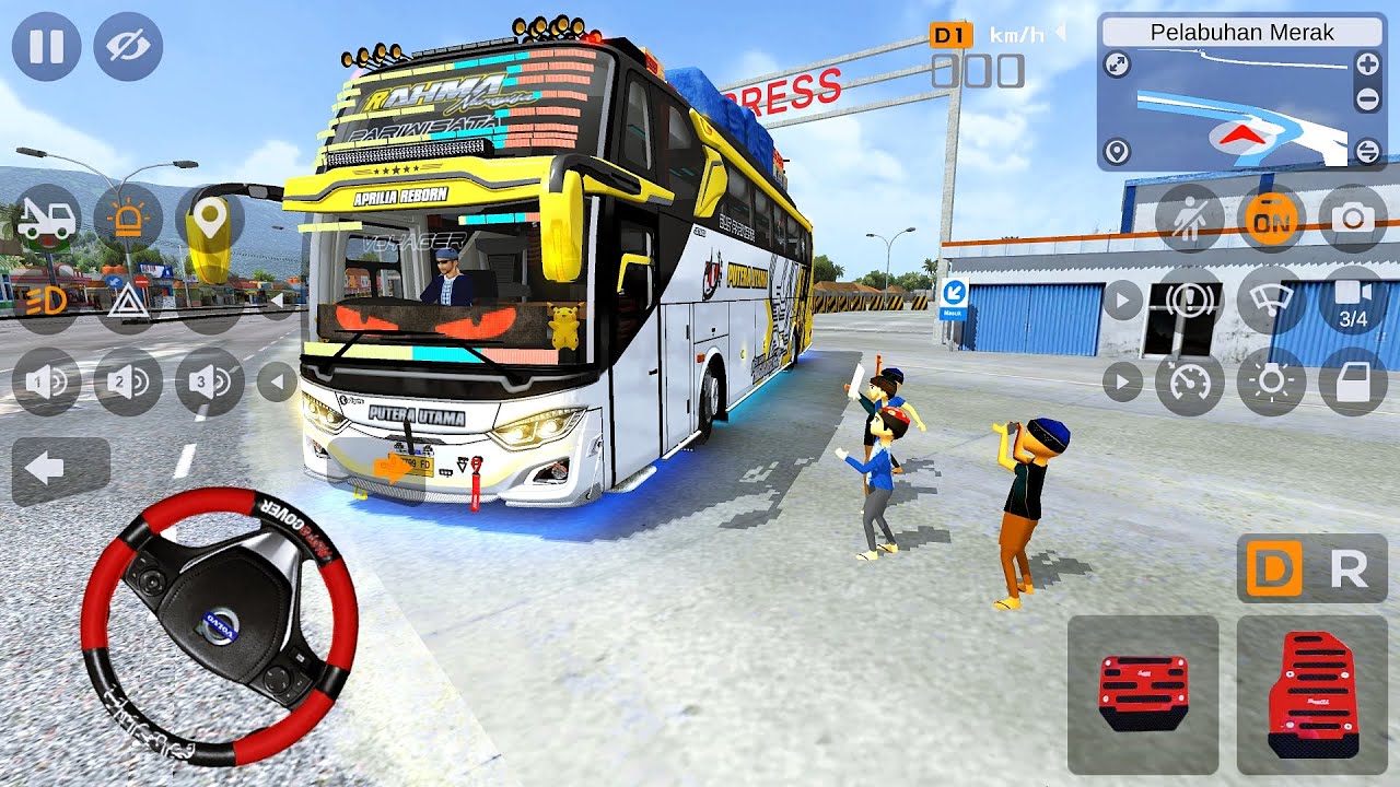 Bus Rahma Nursyifa Putera Utama 48 Corong Kasih Basuri Sama Bocil Telolet