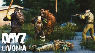 Атмосферно выживаем с друзьями - DayZ Livonia