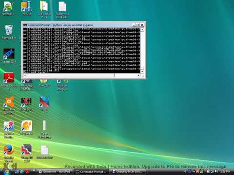 Install Pygame on Windows Vista