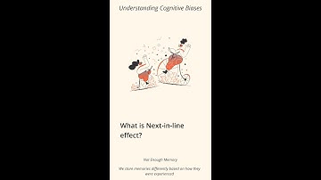 What is Next-in-line effect? [Vertical Video] - Cognitive Bias Definition & Example #shorts