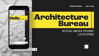 Architecture Bureau Social Media Promo Stories - After Effects & Premiere Pro Template