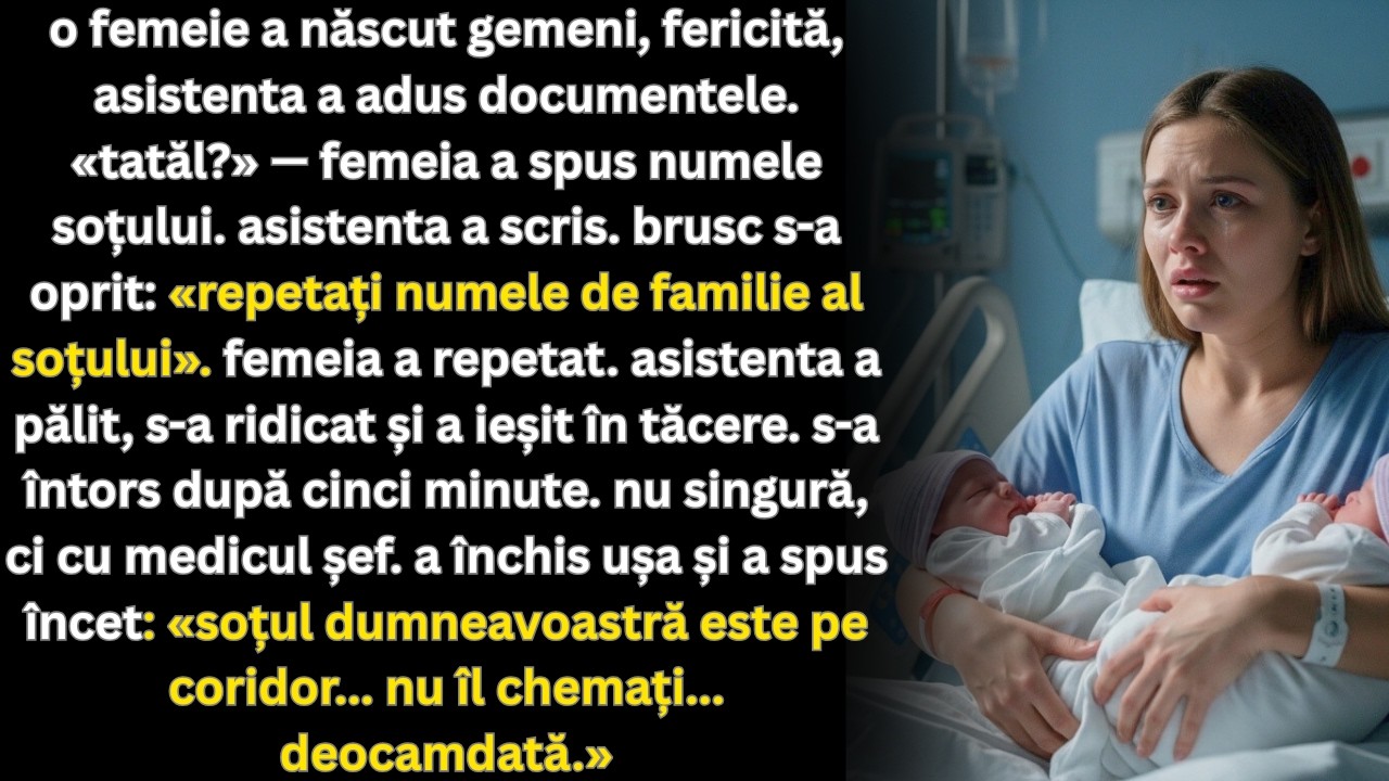 Soțul s a dovedit a fi un om fără nume  Adevărul a ieșit la iveală în noaptea gemenilor