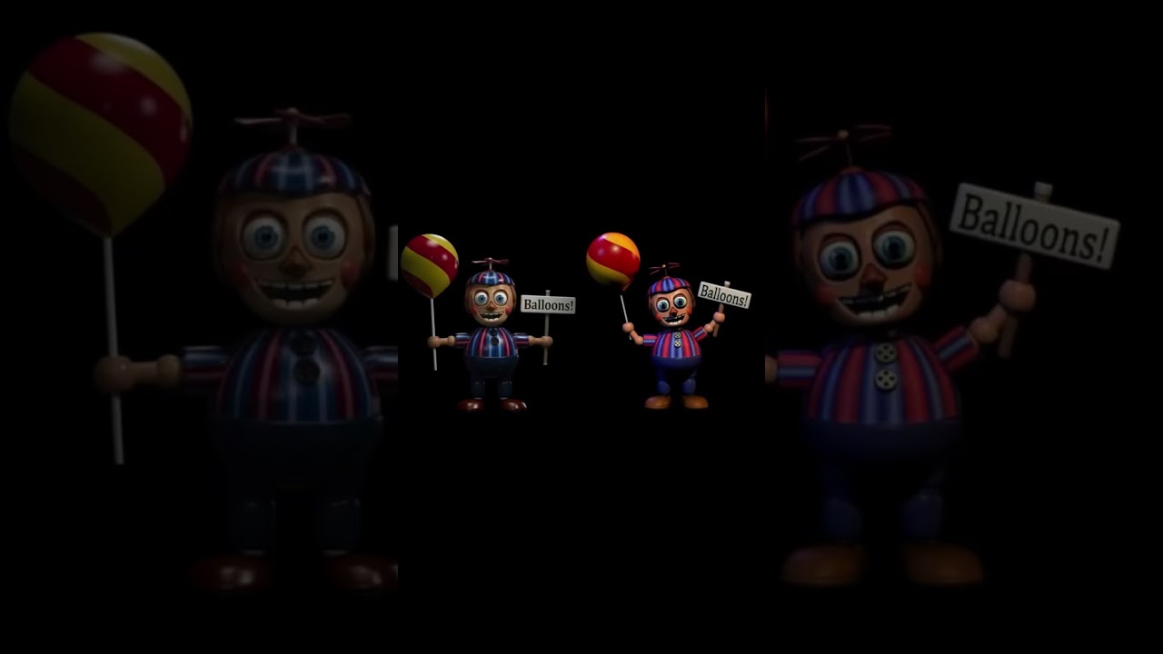 Fnaf 2 - Ballon Boy Movie (2025) and Game (2014) Comparison