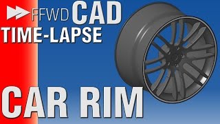 CAR RIM - TIMELAPSE - CATIA V5 - Part/Assembly Design - 3D modeling  ▶▶FFwdCAD