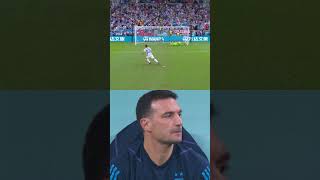 Lionel Scaloni's Reaction to Lautaro Martinez's Penalty