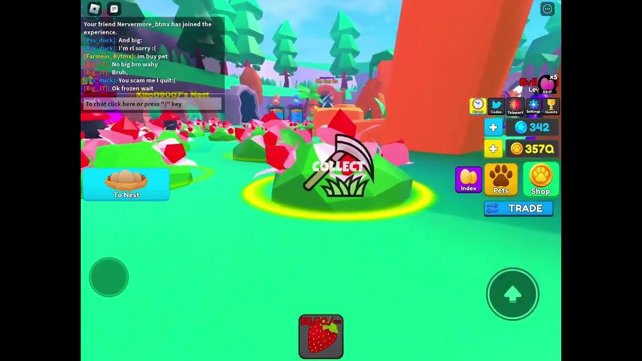 Trade in pet swarm simulator YouTube