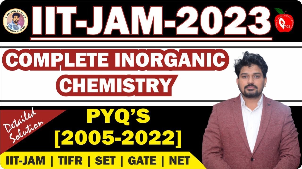 INORGANIC CHEMISTRY||IITJAM PREVIOUS YEAR QUESTION 2005-2022||R-SET MPSET KVS CSIRNET GATE||JBSIR