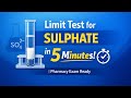 Limit Test for Sulphate in 5 Minutes | Pharmacy Exam Ready.