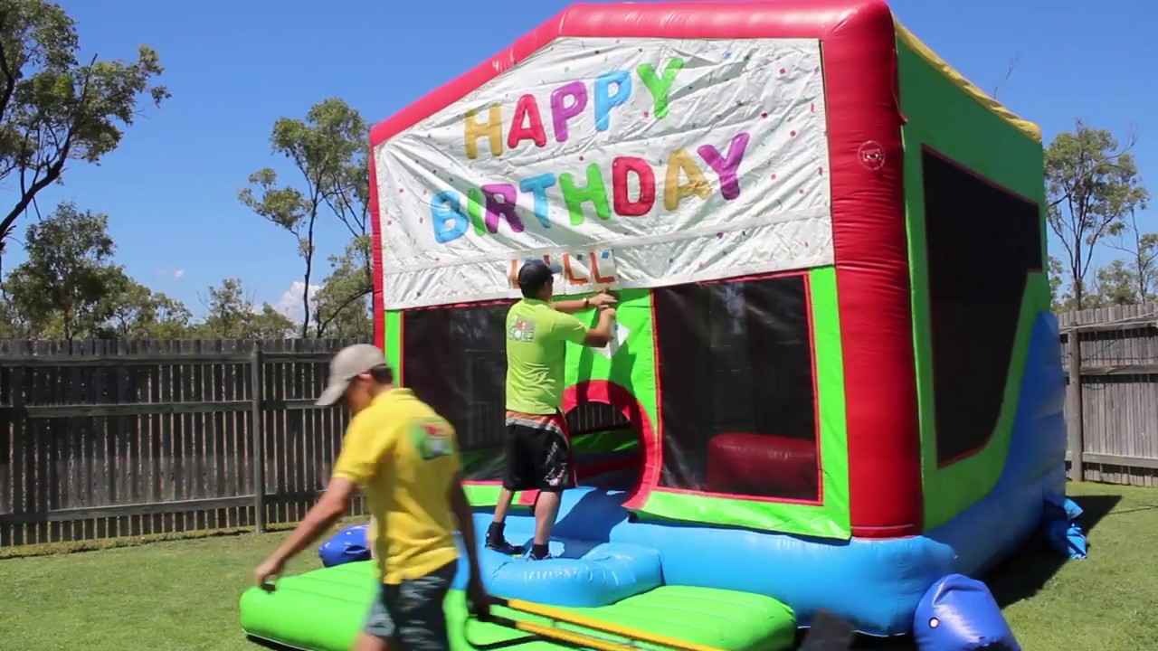 Jumping Castle Setup - Fast Motion