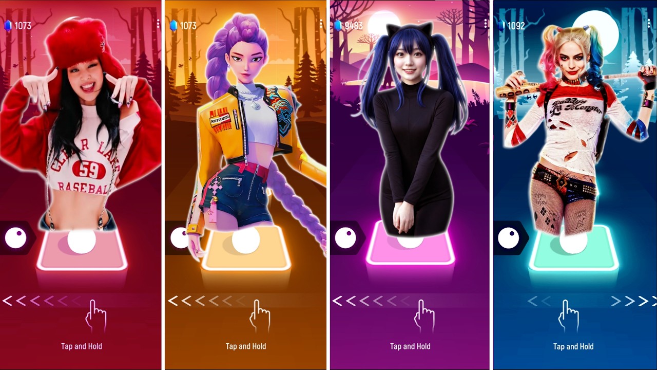 KPop Demon Hunters vs Toca Toca vs Harley Quinn vs Blackpink