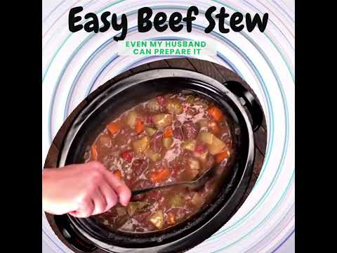 Easy Slow Cooker Beef Stew Husband Can Do ✔️?