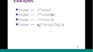 Lecture 13 Introduction to PERL 2