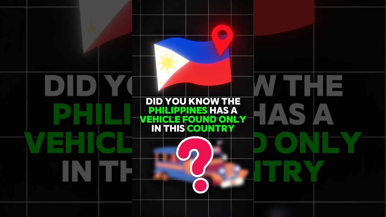 The Philippines has a vehicle found Nowhere else?! 🇵🇭