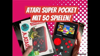 Atari Super Pocket, Hyper Mega Tech, Blaze, Evercade review deutsch / german