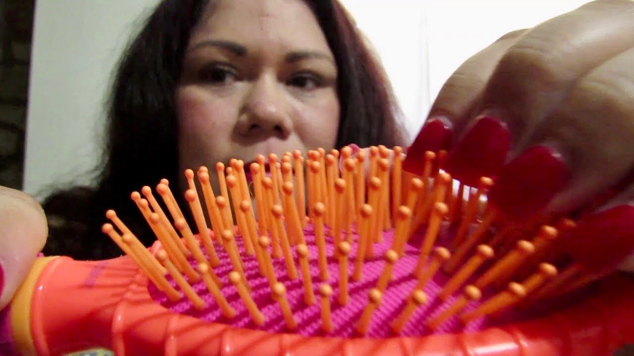 ASMR HAIR BRUSH SOUNDS (CUSTOM ASMR FOR JILLIAN 😃) 🌟1080 HD🌟
