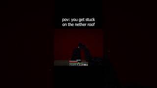 pov: you get stuck on the nether roof