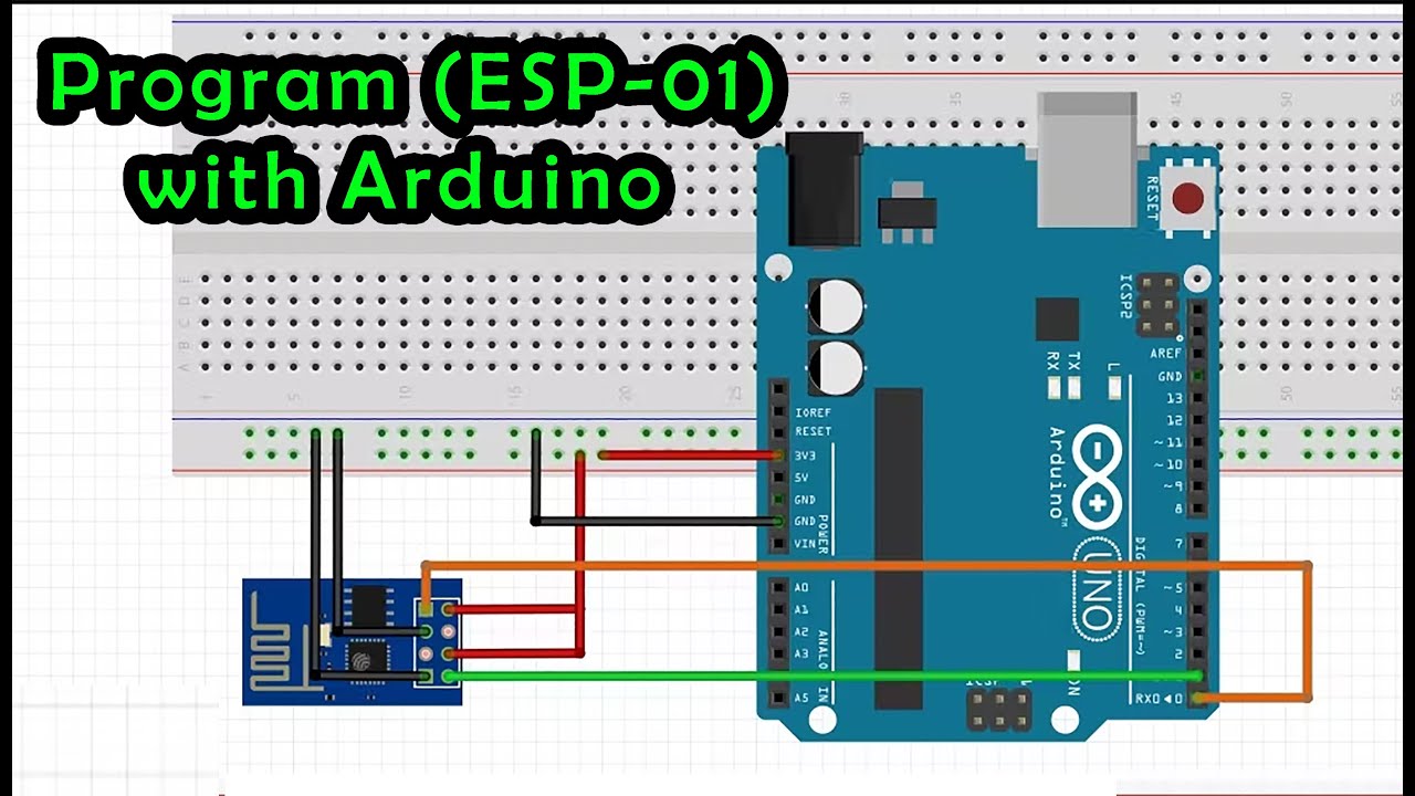 How to Program ESP8266 ESP-01 Module with Arduino UNO - YouTube