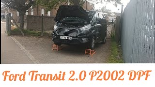 Ford Transit Custom 2.0 eco blue P2002 Particulate Filter Efficiency.