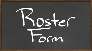 MAT 112: Roster Form