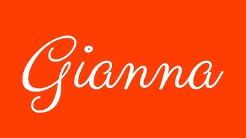 Learn how to Sign the Name Gianna Stylishly in Cursive Writing