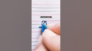 ❤️D in Cursive writing... #handwriting #tranding #shortsfeed #viralshorts #cursivewriting #trending.